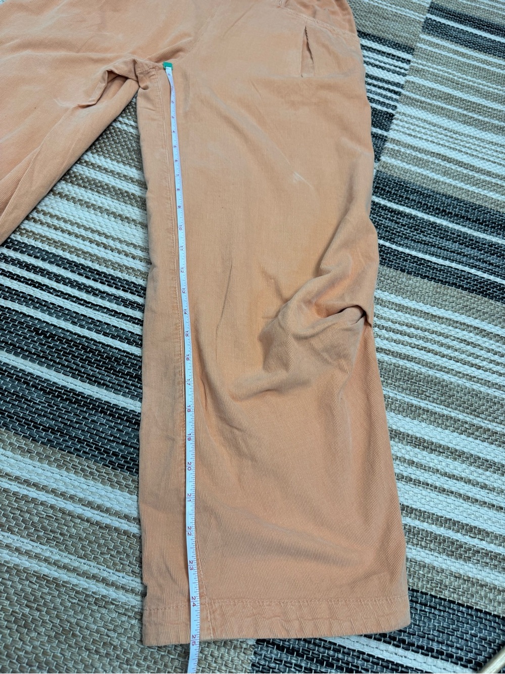 Free People We The Free Women's XS Nice Choice Cord Jeans Peach‎ Pansy Pull On - Picture 12 of 15
